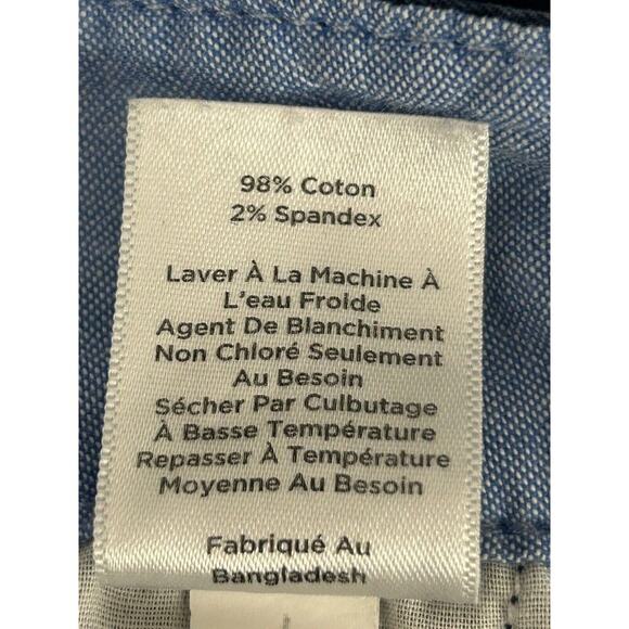 Talbots The Weekend Chinos Dark Blue Size 8 Cotton Blend Straight Leg Mid Rise - Picture 9 of 13